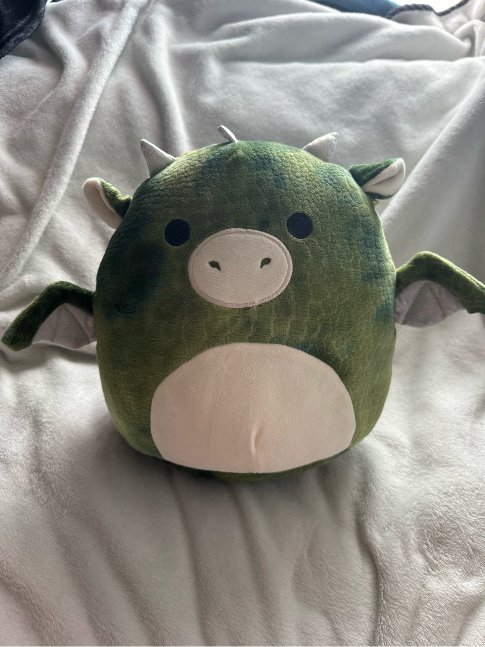 Squishmallows Green Dragon Plush with Cream Belly